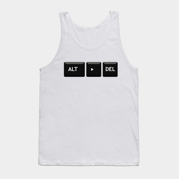 Alt-Right Delete (Obsidian) Tank Top by Mahboison